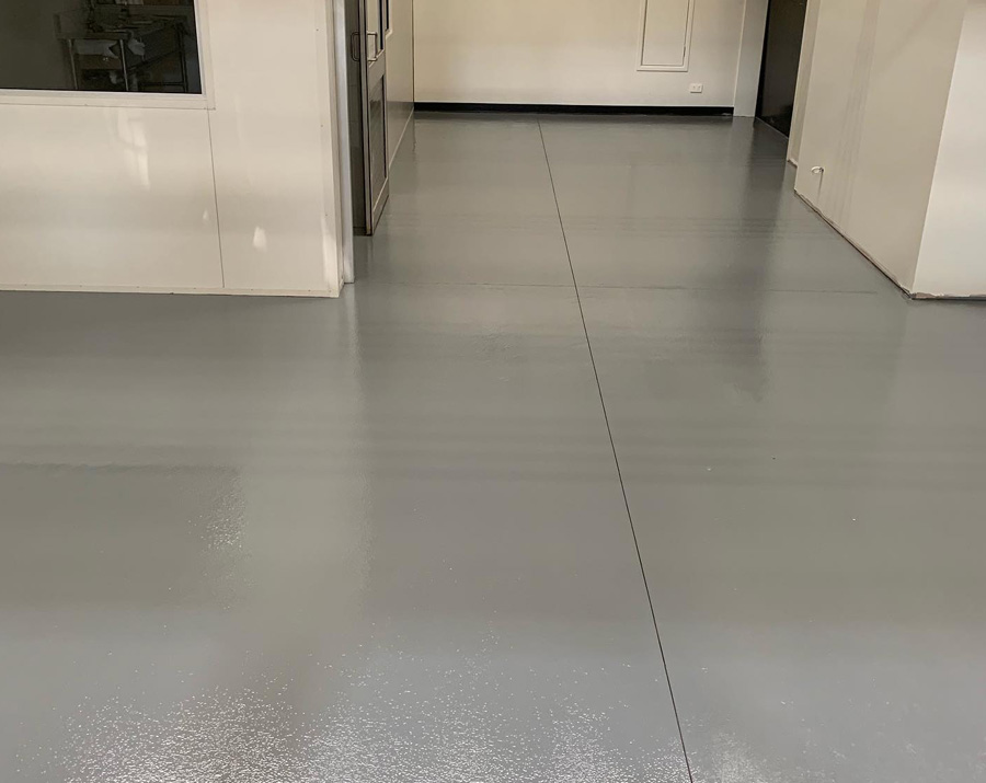 Epoxy resin screed complete at Kennards Hire branch
