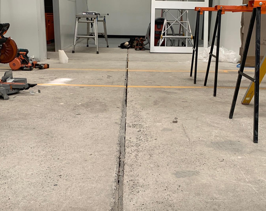 grinding and floor preparation at Kennards Hire branch